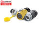 LED 스크린을 위한 방수 전원 연결 장치를 납땜하는 노란 플라스틱 M20 2Pin 여성 마개 남성 소켓 협력 업체