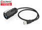26~24AWG는 USB 연결관 접합기 패널 산 케이블 마개와 소켓 USB 3.0를 방수 처리합니다 협력 업체